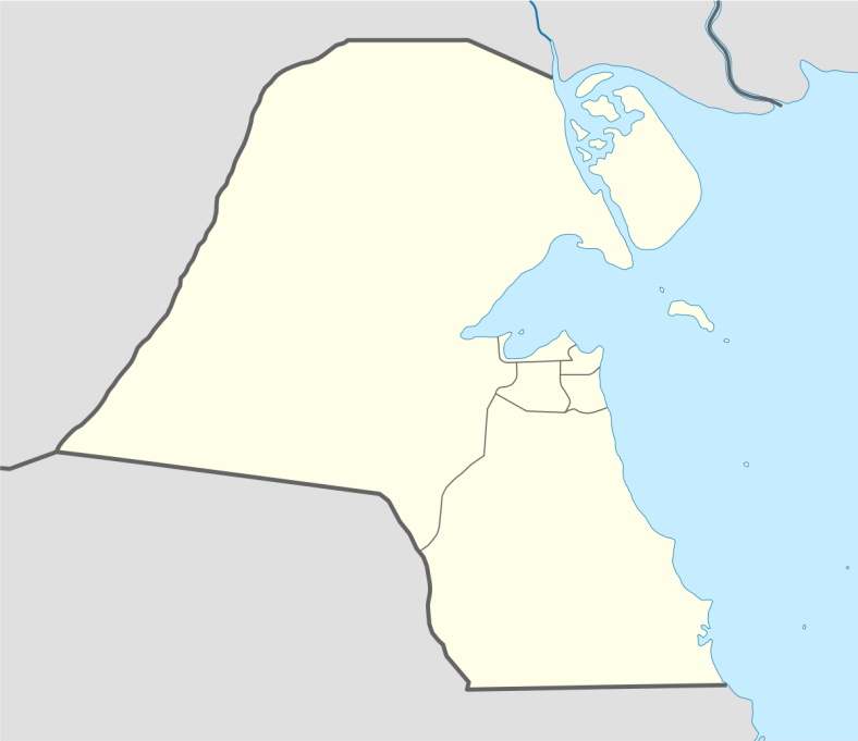 خريطة جزر الكويت صماء